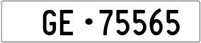 Trailer License Plate